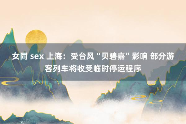 女同 sex 上海：受台风“贝碧嘉”影响 部分游客列车将收受临时停运程序
