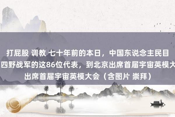 打屁股 调教 七十年前的本日，中国东说念主民目田军中南军区兼第四野战军的这86位代表，到北京出席首届宇宙英模大会（含图片 崇拜）