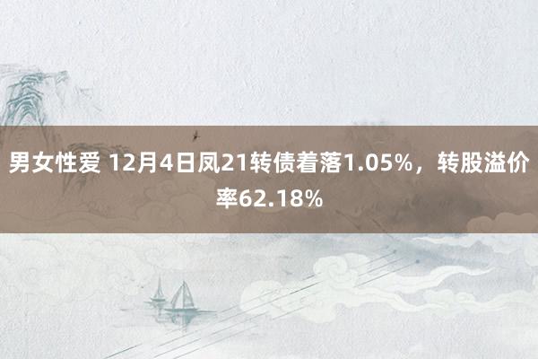 男女性爱 12月4日凤21转债着落1.05%，转股溢价率62.18%