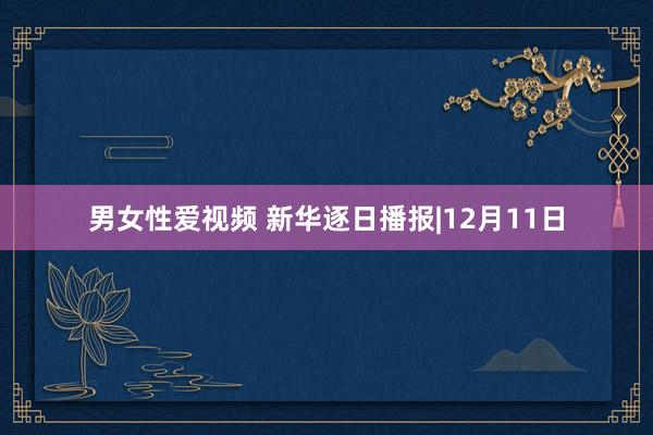 男女性爱视频 新华逐日播报|12月11日