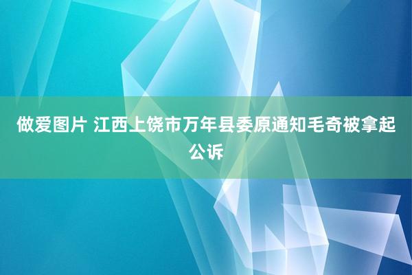 做爱图片 江西上饶市万年县委原通知毛奇被拿起公诉