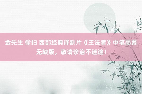 金先生 偷拍 西部经典译制片《王法者》中笔墨幕无缺版，敬请诊治不迷途！