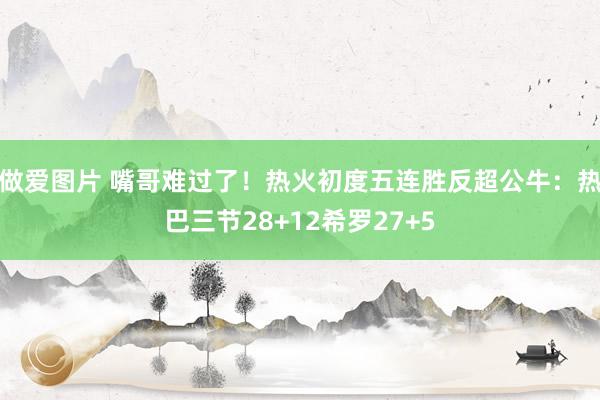 做爱图片 嘴哥难过了！热火初度五连胜反超公牛：热巴三节28+12希罗27+5