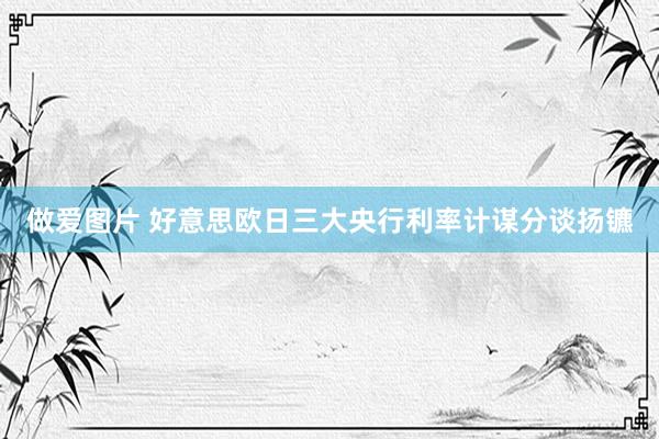 做爱图片 好意思欧日三大央行利率计谋分谈扬镳