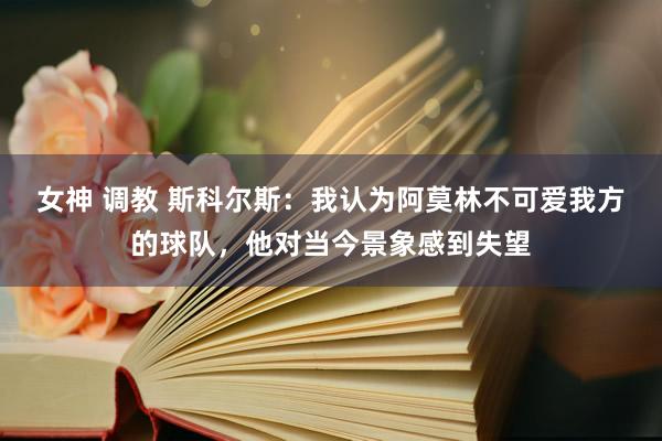 女神 调教 斯科尔斯：我认为阿莫林不可爱我方的球队，他对当今景象感到失望