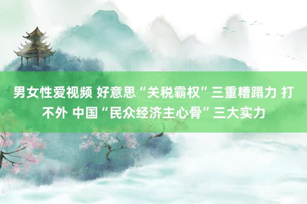 男女性爱视频 好意思“关税霸权”三重糟蹋力 打不外 中国“民众经济主心骨”三大实力