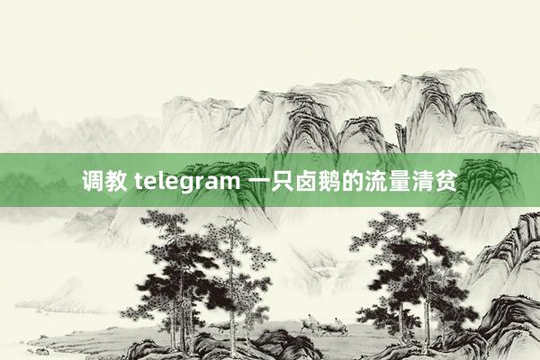 调教 telegram 一只卤鹅的流量清贫