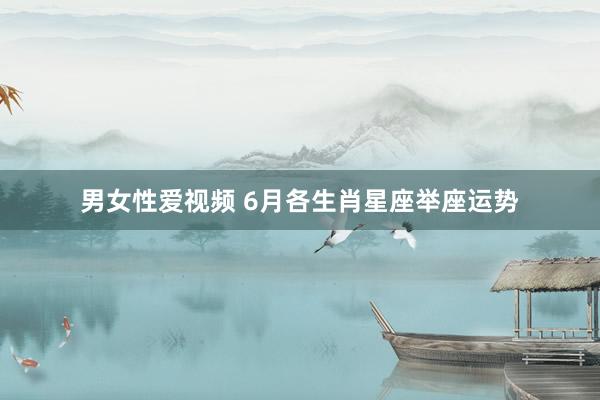 男女性爱视频 6月各生肖星座举座运势