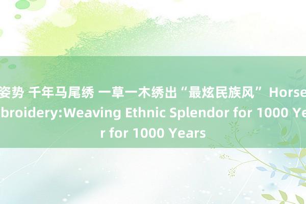 性爱姿势 千年马尾绣 一草一木绣出“最炫民族风” Horsehair Embroidery:Weaving Ethnic Splendor for 1000 Years